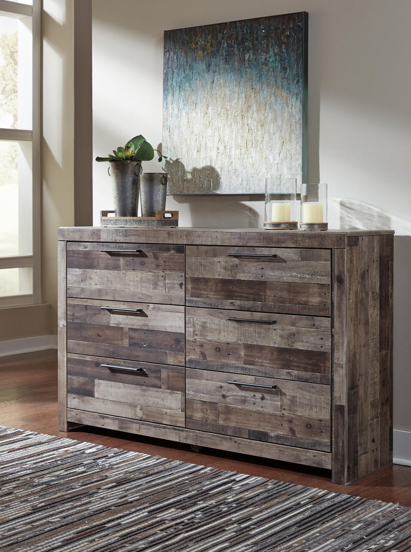 Derekson Queen Panel Storage Bed, Dresser and 2 Nightstands