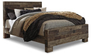 Derekson Queen Bed with Mirrored Dresser and Nightstand