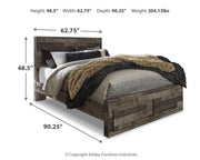 Derekson Queen Panel Storage Bed, Dresser and 2 Nightstands