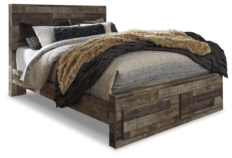 Derekson Queen Panel Storage Bed, 2 Chests and 2 Nightstands