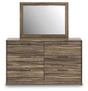 Elbrim Full Panel Storage Bed, Dresser and Mirror