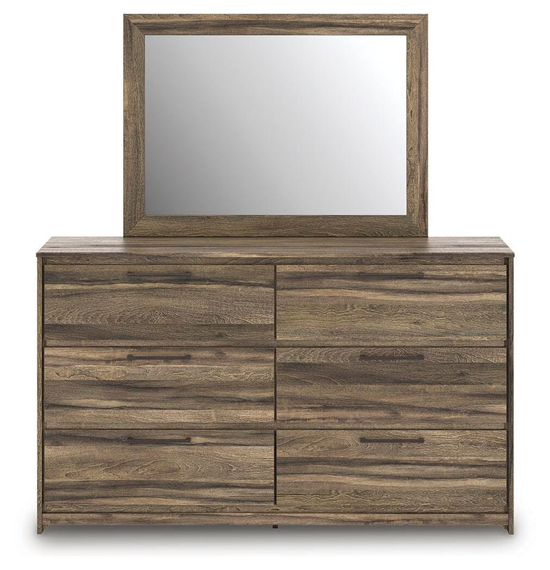 Elbrim Queen Panel Bed, Dresser, Mirror and Nightstand