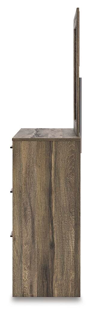 Elbrim Full Panel Storage Bed, Dresser and Mirror