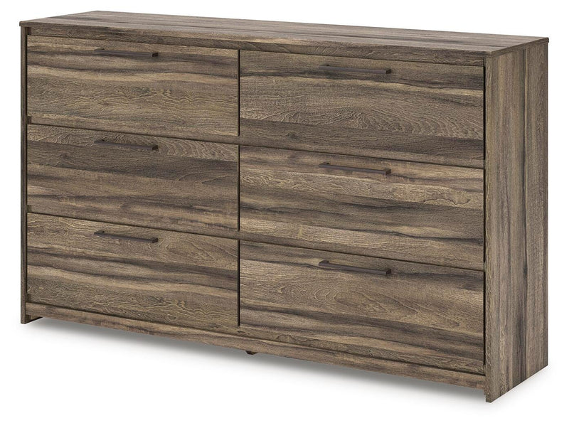 Elbrim King Panel Storage Bed, Dresser and Nightstand