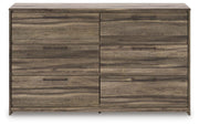 Elbrim Full Storage Bed, Dresser and Nightstand