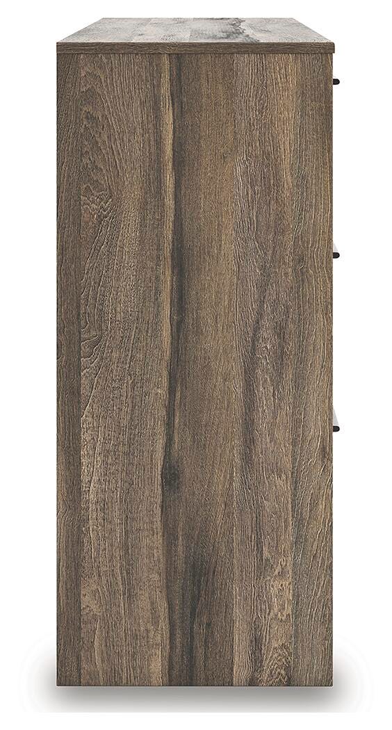 Elbrim King Panel Storage Bed, Dresser and Nightstand