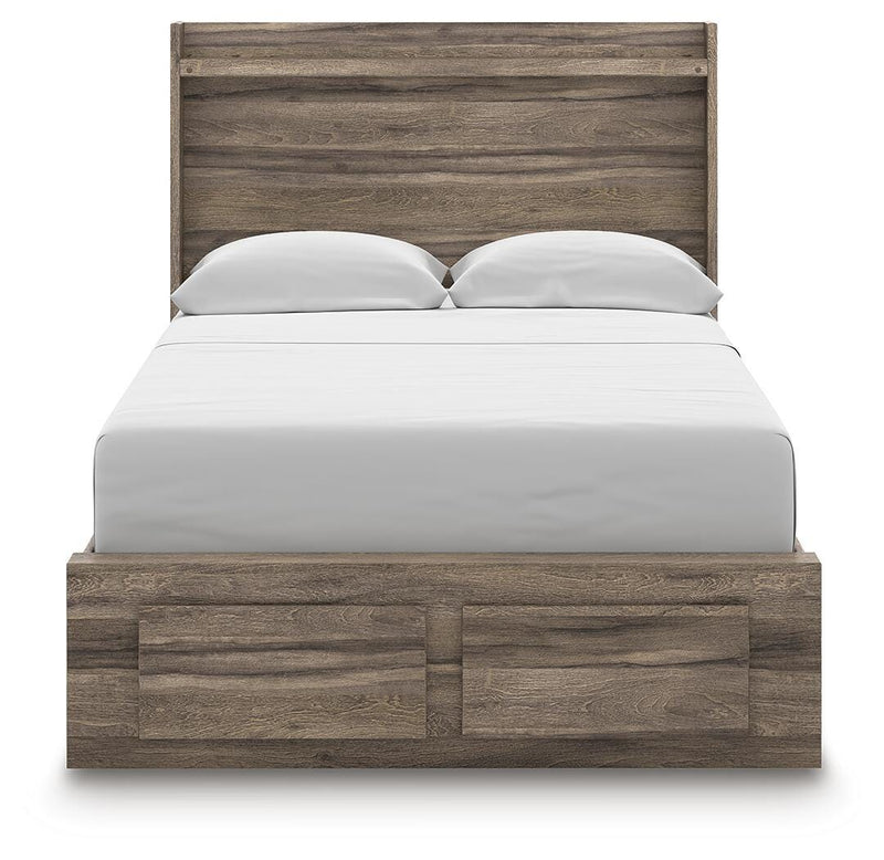 Elbrim Full Panel Storage Bed, Dresser and Mirror