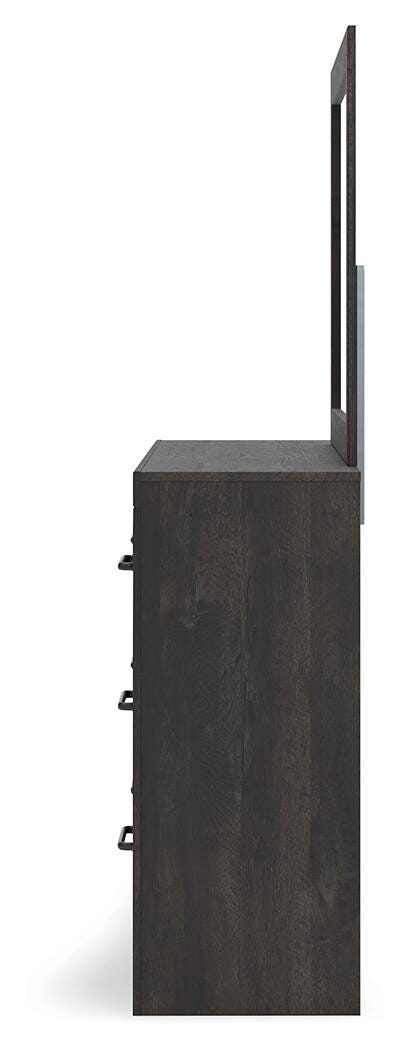 Hollivern Queen Panel Bed, Dresser, Mirror and Nightstand
