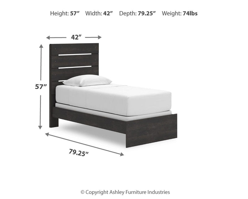 Hollivern Twin Panel Bed