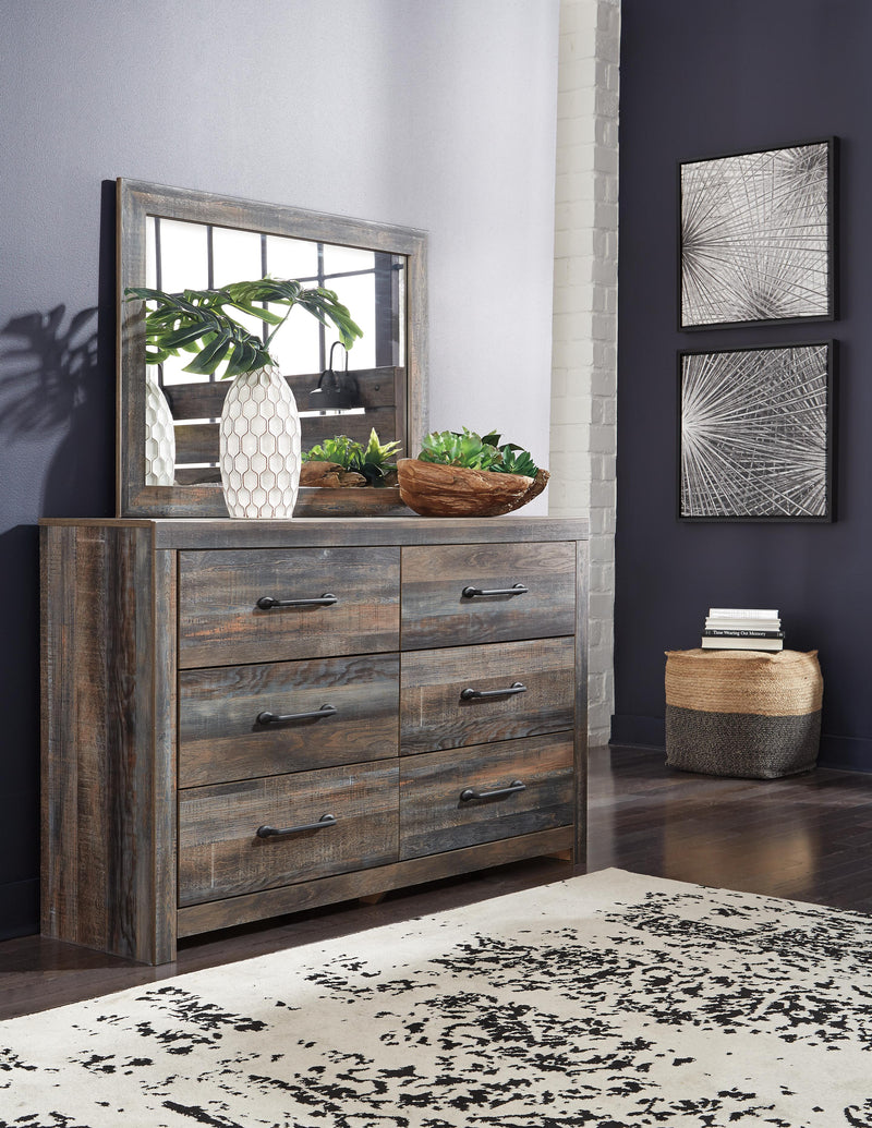 Drystan Queen Panel Storage Bed, Dresser, Mirror and Nightstand