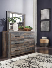 Drystan Queen Panel Bed, Dresser and Mirror