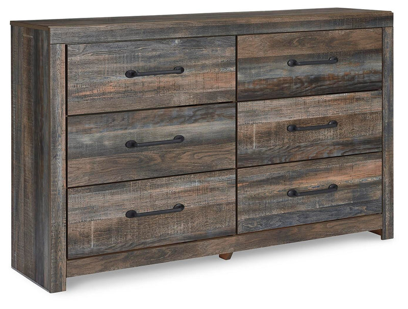 Drystan Full Bookcase Bed with 2 sided Storage, Dresser and Nightstand