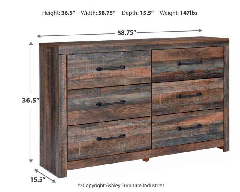 Drystan Twin Panel Bed with Storage, Dresser and Nightstand