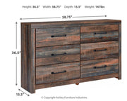 Drystan Queen Panel Bed, 2 Dressers, Mirror and 2 Nightstands