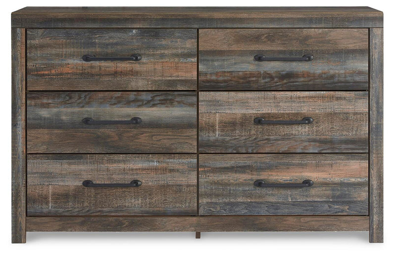 Drystan Full Bookcase Bed with 2 sided Storage, Dresser and Nightstand