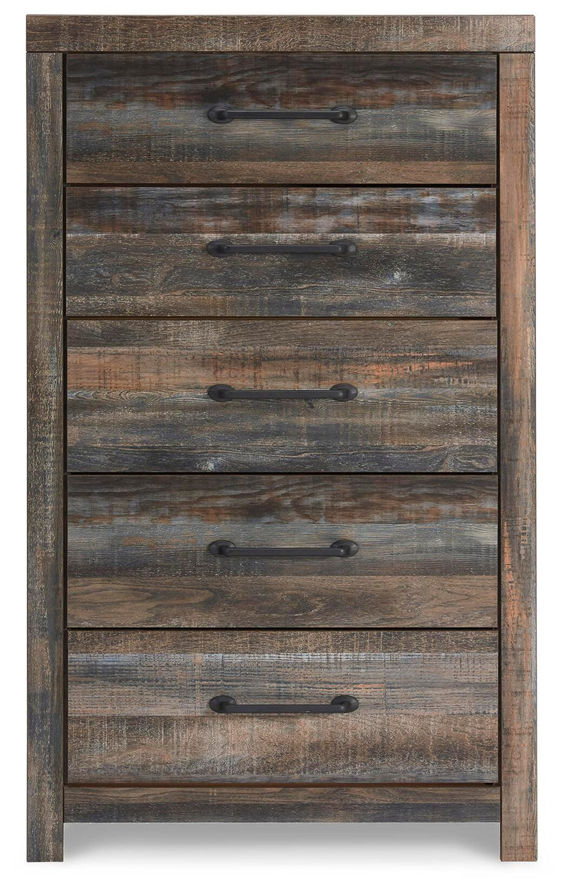 Drystan Full Bookcase Storage Bed, Chest and Nightstand