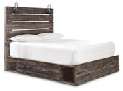Drystan Queen Panel Storage Bed, Dresser, Mirror, Chest and Nightstand