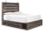 Drystan Queen Panel Bed with Storage, Chest and Nightstand