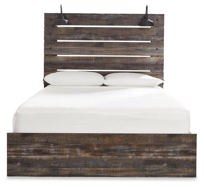 Drystan Queen Panel Bed, Dresser and Mirror