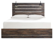 Drystan King Panel Bed and 2 Nightstands