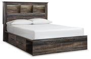 Drystan Queen Bookcase Storage Bed, Dresser, Mirror, Chest and 2 Nightstands