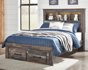 Drystan Full Bookcase Storage Bed, Dresser and Mirror