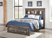 Drystan Full Bookcase Storage Bed and Chest