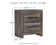 Drystan Full Bookcase Bed with 2 sided Storage, Dresser and Nightstand