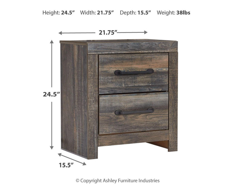 Drystan Full Bookcase Bed with 2 sided Storage, Dresser and Nightstand