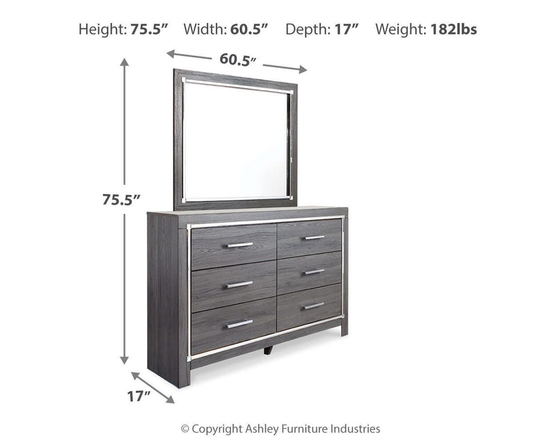 Lodanna Full Storage Bed, Dresser and Mirror