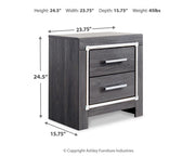 Lodanna King Storage Bed and Nightstand