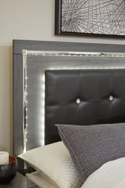 Lodanna King Upholstered Storage Bed, Dresser and Mirror