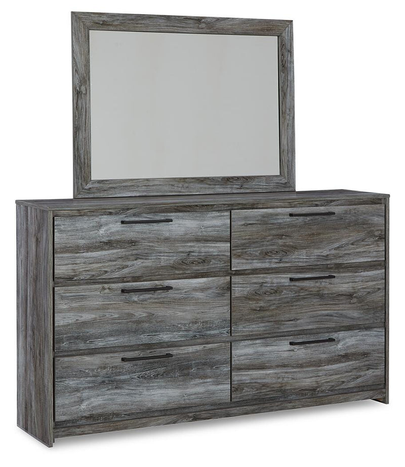 Baystorm Full Storage Bed, Dresser, Mirror and Nightstand
