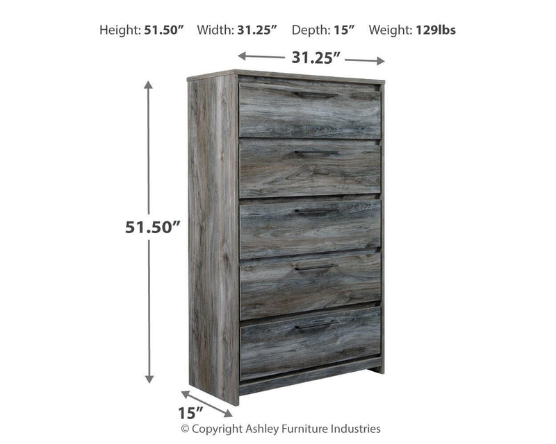 Baystorm Queen Panel Bed and Chest