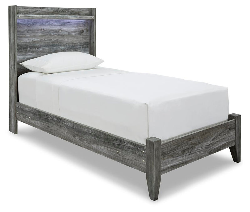 Baystorm Twin Panel Bed, Dresser, Mirror and Chest