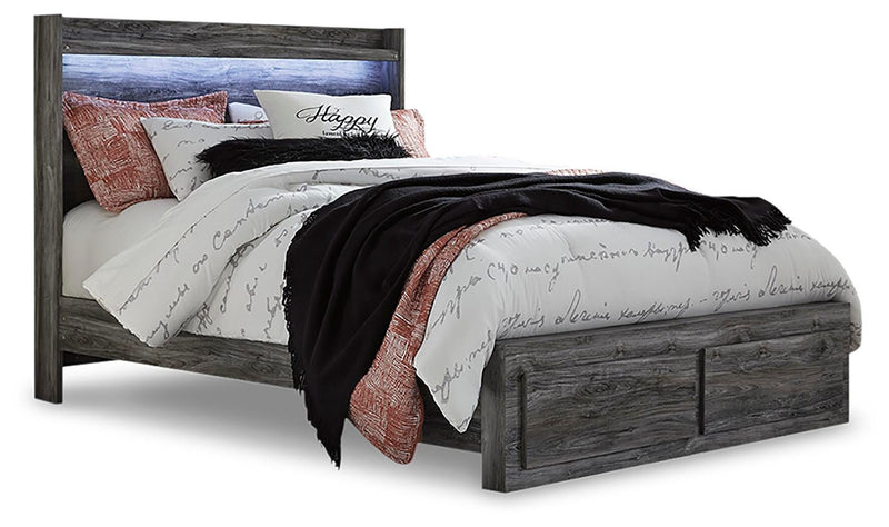 Baystorm Queen Panel Storage Bed, Dresser and 2 Nightstands