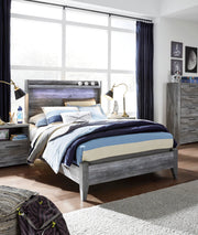 Baystorm Full Panel Bed and Nightstand
