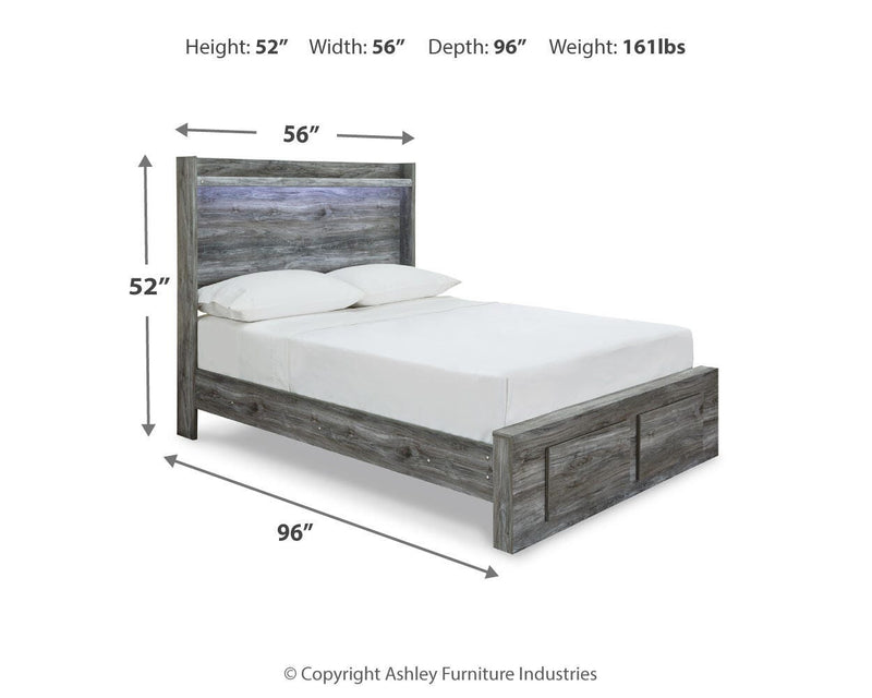Baystorm Full Panel Storage Bed and Nightstand