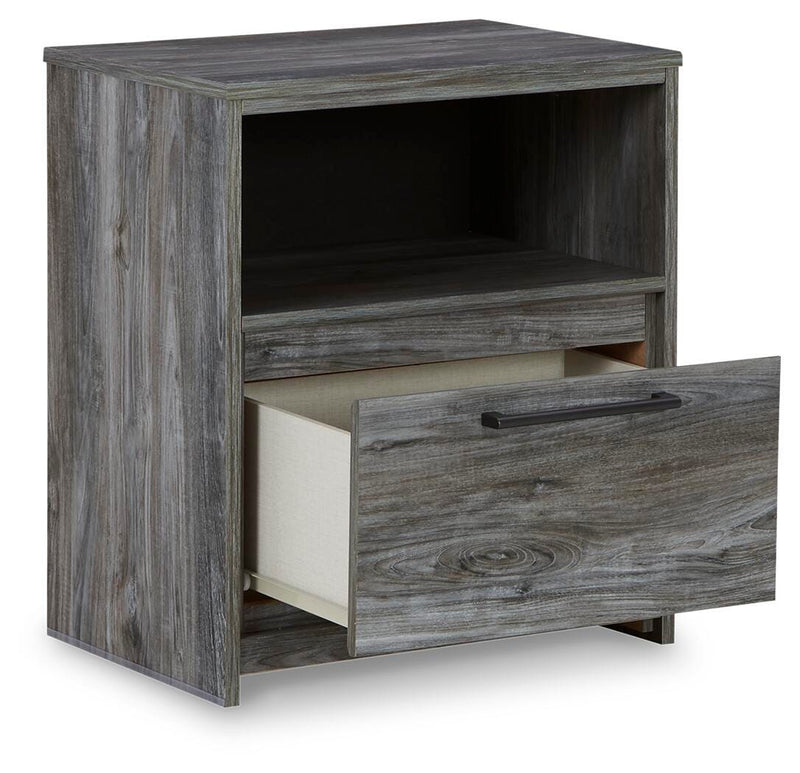 Baystorm Full Panel Storage Bed and Nightstand