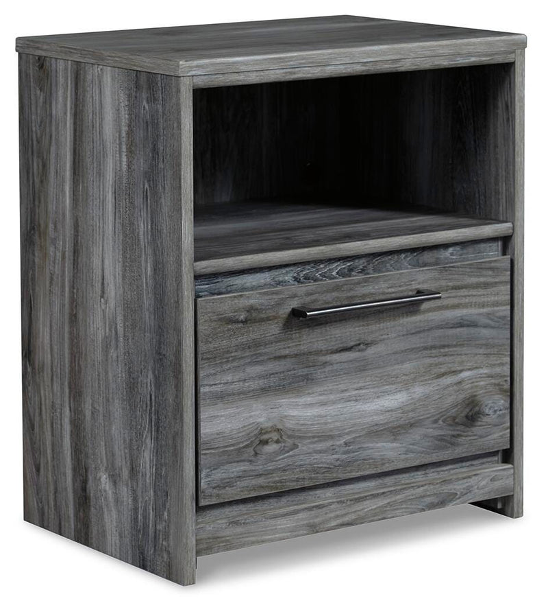 Baystorm Queen Panel Storage Bed and Nightstand