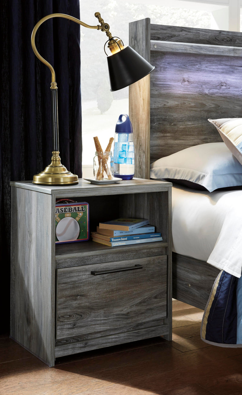 Baystorm Twin Panel Bed and 2 Nightstands