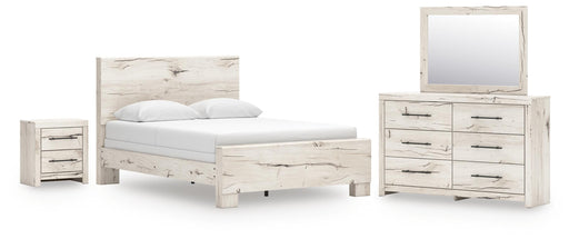 Lawroy Queen Panel Bed, Dresser, Mirror and Nightstand