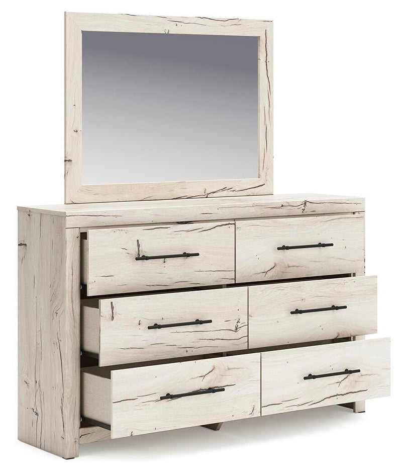 Lawroy Queen Storage Bed, Dresser, Mirror, Nightstand