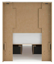 Lawroy Twin Panel Bed with Storage and Nightstand