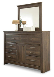 Juararo Queen Poster Bed, Dresser, Mirror, Chest and Nightstand