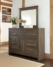 Juararo Queen Panel Bed, Dresser, Mirror and Nightstand