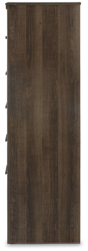 Juararo California King Poster Bed, Dresser, Mirror, Chest and 2 Nightstands