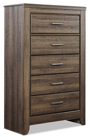 Juararo Queen Poster Bed, Dresser, Mirror, Chest and 2 Nightstands