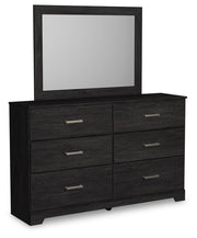 Belachime King Panel Bed, Dresser, Mirror, and Nightstand