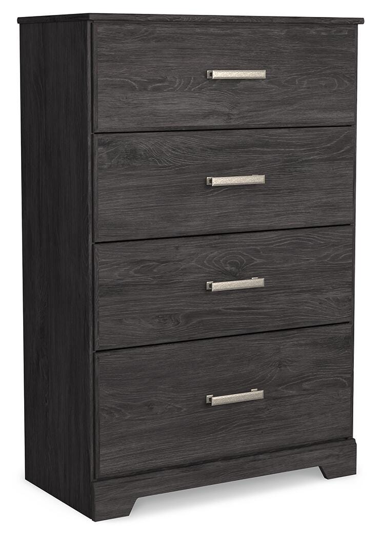 Belachime King Panel Bed, Dresser, Chest and 2 Nightstands